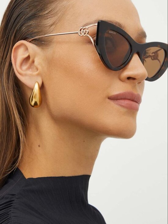 NEW GUCCI SUNGLASSES GG1565S 002 HAVANA/GOLD WOMEN EYEWEAR main image 11